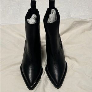 New The Kooples Size 38 Black Ankle Leather Boots